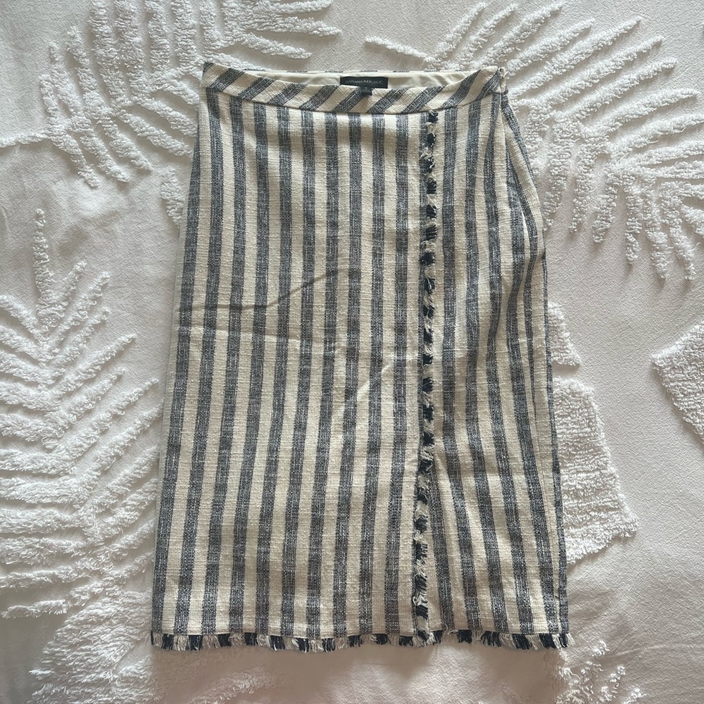 Banana Republic Striped Pencil Skirt